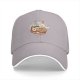 Black Baseball Cap with Ramen Bowl Graphic Print