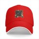 Black Baseball Cap With Cute Cats And Coffee Themed Print