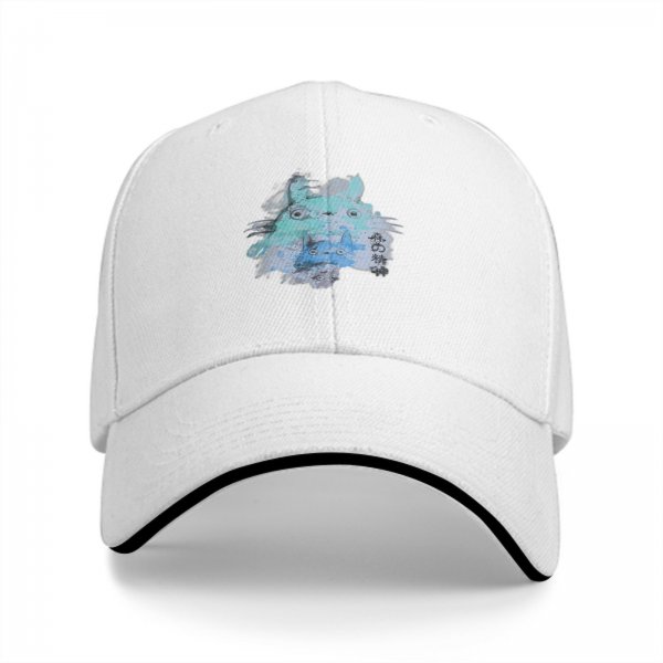 Black Baseball Cap With Watercolor Forest Spirit Art Print