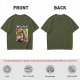 Olive graphic t-shirt with We Can Fist It! armored warrior print