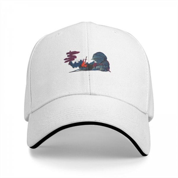 Black Baseball Cap With Knight By Campfire Graphic Print