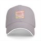 Black Baseball Cap With Pastel Cucumber Themed Graphic Print