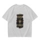 Olive green coffee graphic t-shirt with 'First drink the coffee then things will done' text