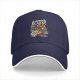 Black baseball cap with Khorne Flakes fantasy warrior print