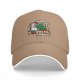 Black baseball cap with funny Christmas cat wobbling defense print