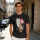 Olive T-Shirt With Hand Holding Bill Of Monthly Expenses Art