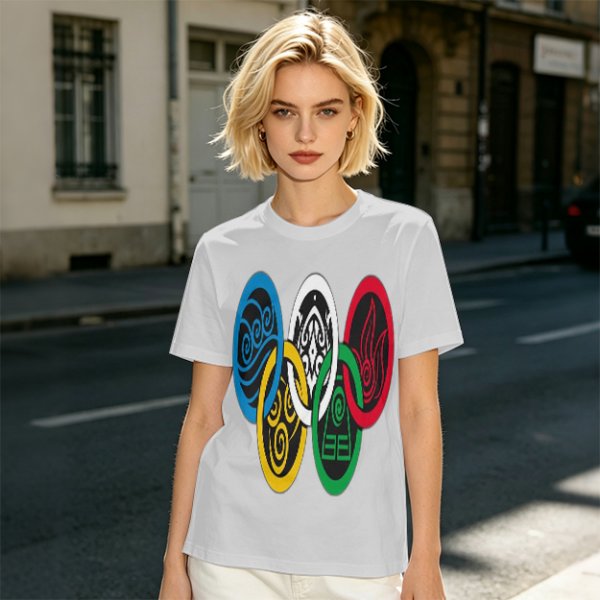 Avatar The Last Airbender Four Elements Symbols Graphic T-Shirt