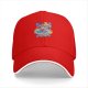 Black baseball cap with Sailor Moon inspired cat graphic print