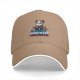 Black baseball cap with panda graphic and 'Sleep is for the dead' text