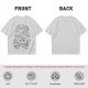 Olive T-shirt with Detailed Skull and Crossbones Graphic