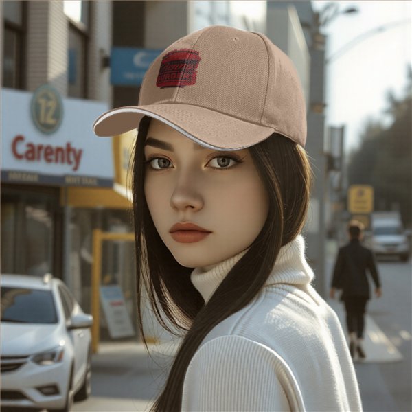 Black baseball cap with Benny's Burgers graphic print
