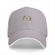 Black Baseball Cap With Cute Forest Spirit And Flower Print