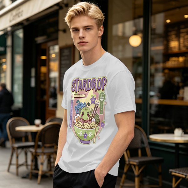 Stardrop Ramen Pelican Town Cute Graphic T-Shirt
