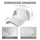 Black baseball cap with cheese and mice graphic print
