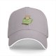 Black baseball cap with chihuahua in teacup graphic design