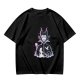 Olive T-shirt with Maleficent Glitch Art Print
