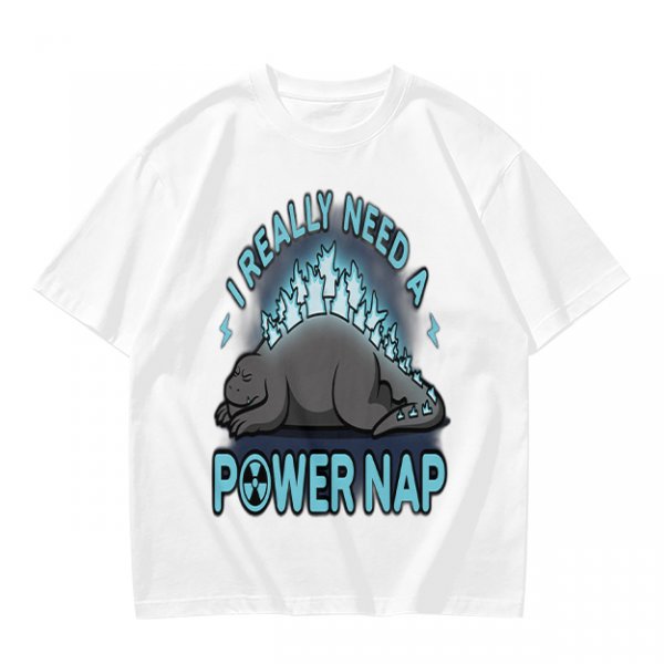 I Really Need A Power Nap Godzilla Sleeping T-Shirt