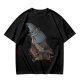Owl Wizard With Spell Book Graphic Tee