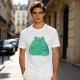 Olive Green T-Shirt With Cute Frog Holding Knife Graphic