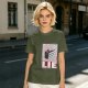 Olive Graphic T-Shirt With Cake Slice And 'LIE' Print