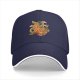 Black Baseball Cap with Japanese Ramen Dragon Art Print