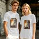 Olive green t-shirt with Totoro 'Spirits' graphic print