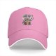 Black baseball cap with 'Just Here For The Snacks' raccoon graphic