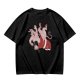 Olive T-Shirt With Krampus And Santa Graphic Print