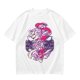 Olive Green T-Shirt With Fantasy Character Graphic Print