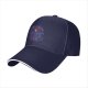 Black baseball cap with Skeletor Snake Mountain Gym graphic