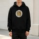 Coffee Makes Me Less Murderous Frog Graphic Black Hoodie