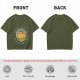 Olive T-Shirt With Silently Judging Loudly Correcting Cat Print