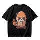 Olive T-Shirt with Cute Red Panda Reading Book Graphic