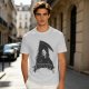 Olive Grim Reaper Graphic T-Shirt With Sooner Than You Think Text