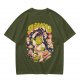 Olive T-Shirt With Final Fantasy Tonberry Moogle Sushi Art Print