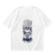 Olive graphic t-shirt with raccoon 'Live Fast Eat Trash' print
