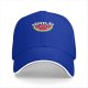 Black baseball cap with cute smiling watermelon and smile graphic