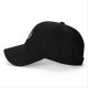 Black baseball cap with soccer panda and bear 'Goal Getters' graphic