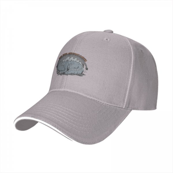 Black Baseball Cap with Sleeping Dragon 'Nap Now Destroy Later' Print