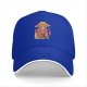 Black Baseball Cap With Monkey In Straw Hat Graphic