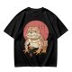 Olive Green T-Shirt With Bulldog Frog Hybrid Graphic Print