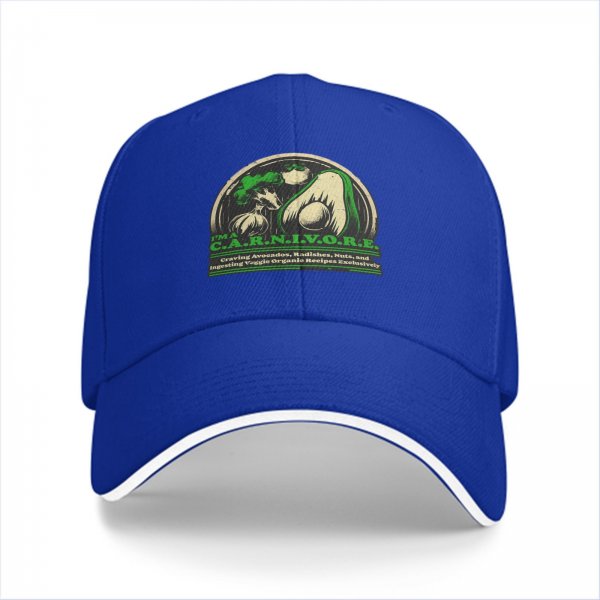 I'm a C.A.R.N.I.V.O.R.E. vegetable graphic black baseball cap