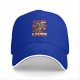 Black baseball cap with cute demon goat graphic and text