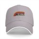 Black baseball cap with retro rainbow and 'All I want to do is illegal in this cosmos' text