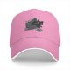 Black Baseball Cap with Black Cat and Wizard Hat Graphic