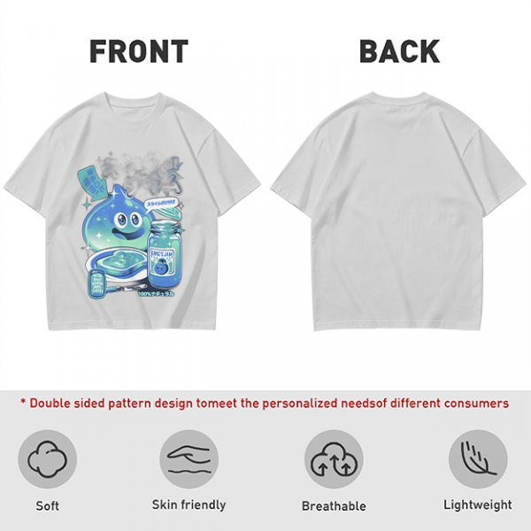 Olive green t-shirt with a slime jam graphic design