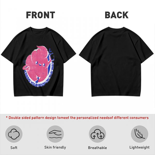 Olive T-Shirt With Funny Colon Graphic 'Keeps Your Poop On The Way' Print