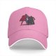 Black baseball cap with Superman and Batman shadow graphic