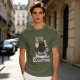 Olive T-Shirt with Dungeons & Gluttons Dwarf Viking Graphic