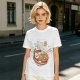 Olive Green T-Shirt With Ramen Bowl Graphic Print